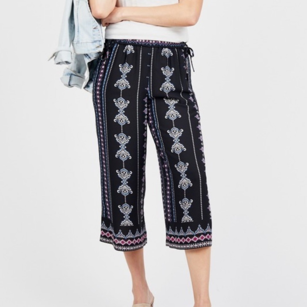 Octavia Wide Leg Capri Pants Women’s Multicolor Size Small